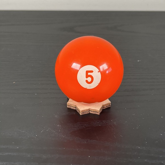 Other - Vtg Aramith # 5 Orange Single Individual Pool Ball Billiard 2‎ 1/4" Replacement